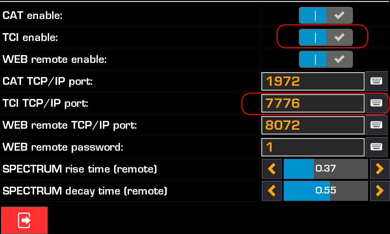 SDR DDC/DUC Ермак WiKi > Подключение к логу LinLog по протоколу TCI > remote0.png